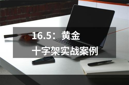 16.5：黄金十字架实战案例