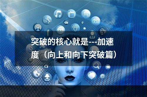 突破的核心就是---加速度（向上和向下突破篇）