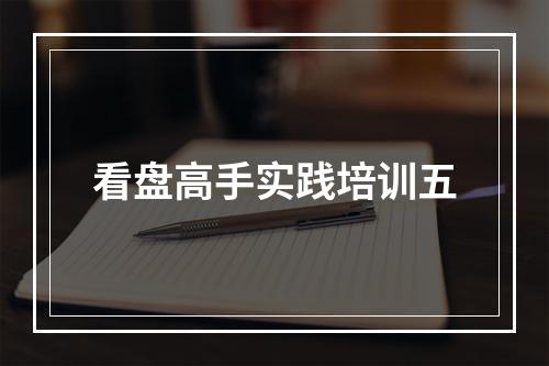 看盘高手实践培训五