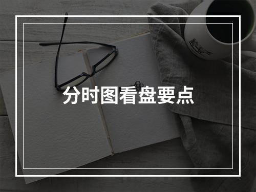 分时图看盘要点