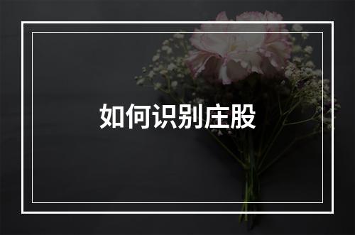 如何识别庄股