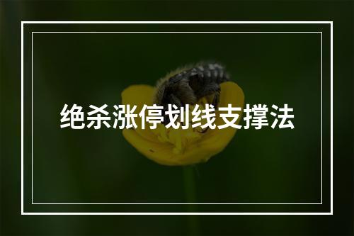 绝杀涨停划线支撑法