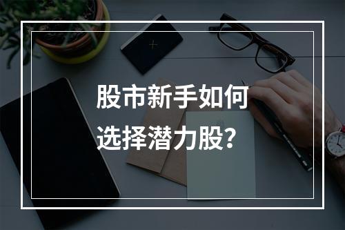 股市新手如何选择潜力股？