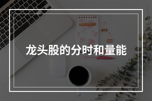 龙头股的分时和量能