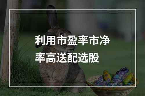 利用市盈率市净率高送配选股