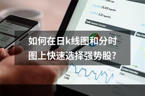 如何在日k线图和分时图上快速选择强势股?