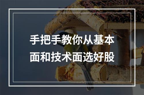 手把手教你从基本面和技术面选好股