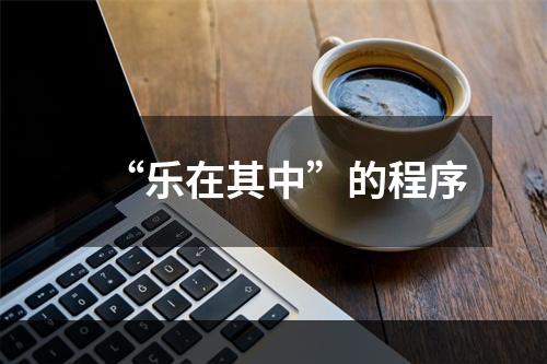“乐在其中”的程序