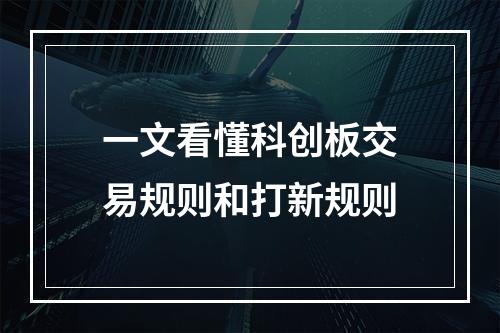 一文看懂科创板交易规则和打新规则