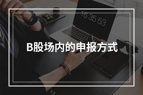 B股场内的申报方式