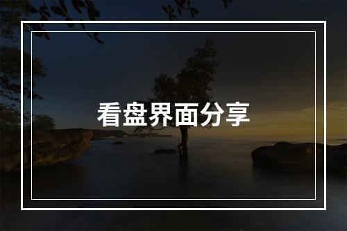 看盘界面分享