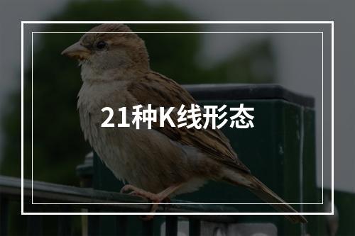 21种K线形态