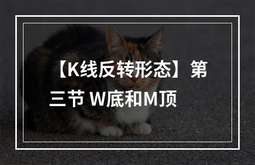 【K线反转形态】第三节 W底和M顶